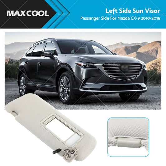 Left Sun Visor w/Mirror for Mazda CX-9 (2010-2015)
