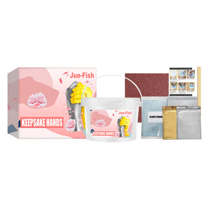 3D Clone Powder Stirring Set Children Keepsake Hands DIY Casting Kits 100percent Safe-0