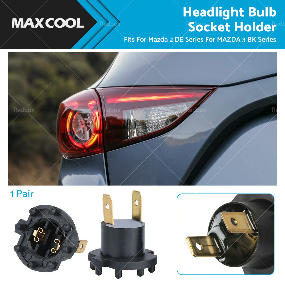 Headlight Bulb Socket Adapter for Mazda 2 DE, Mazda 3 BK 2007-2014