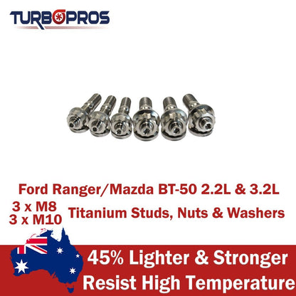Titanium Turbo Charger Stud Kit for Ford Ranger/Mazda BT-50 3.2L