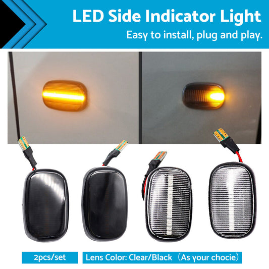 LED Side Indicator Lights for Toyota Hilux Yaris Corolla RAV4 Lexus 2005-2023