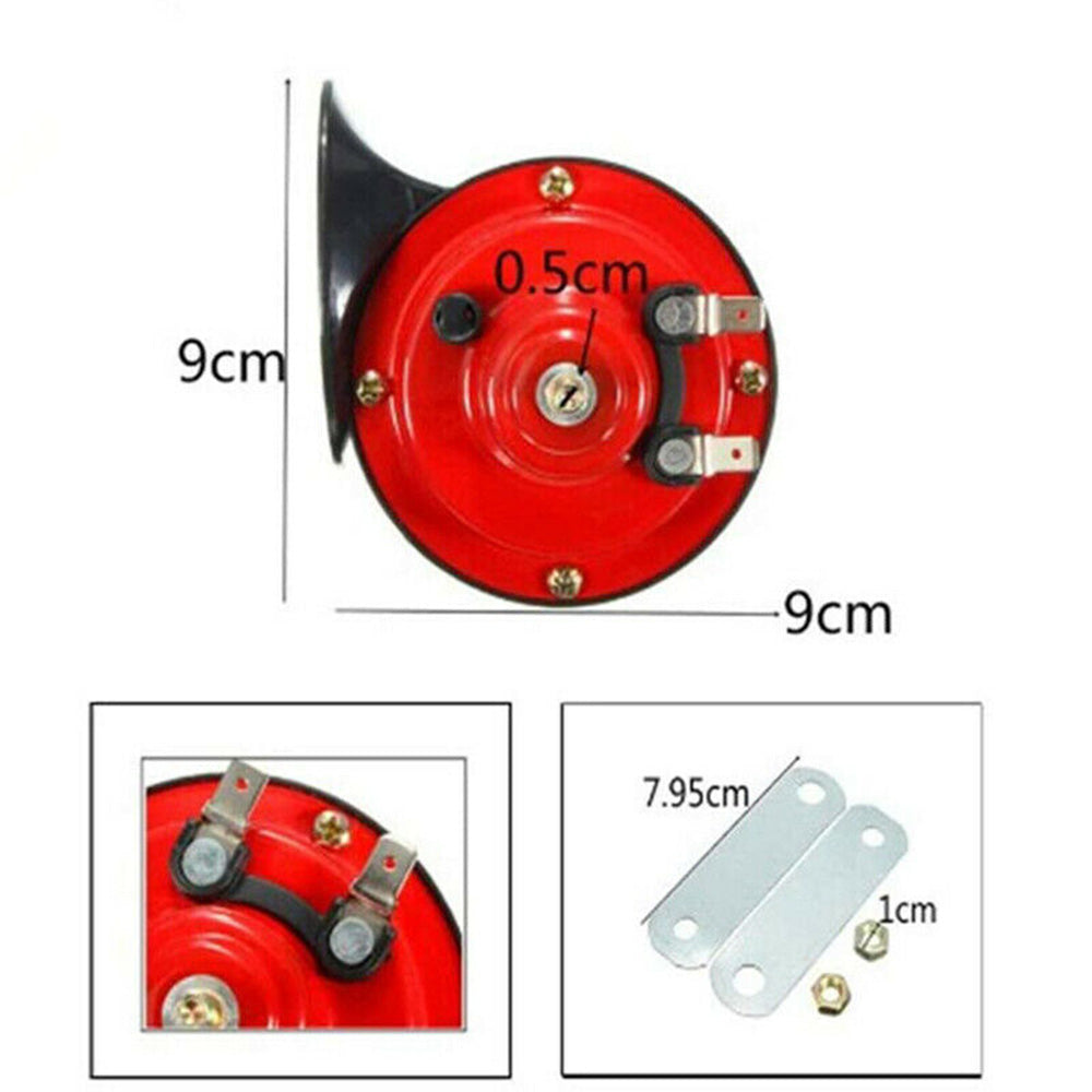 1 Pair 12V 300DB Super Train Horn For Trucks SUV Car Boat Motorcycles Speaker-3