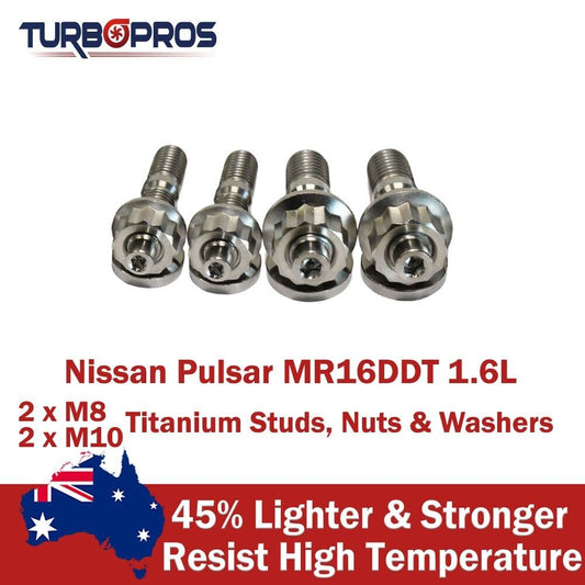 Titanium Turbo Charger Stud Kit for Nissan Pulsar MR16DDT 1.6L