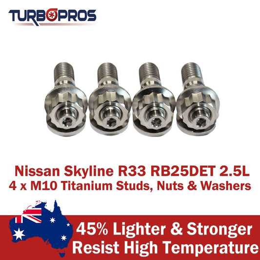 Titanium Turbo to Exhaust Manifold Stud Kit for Nissan Skyline R33 RB25DET 2.5L