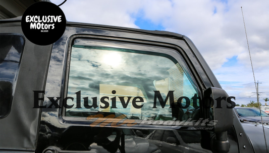 In-Channel Window Visor for Jeep Wrangler 2-Door 2007-2018