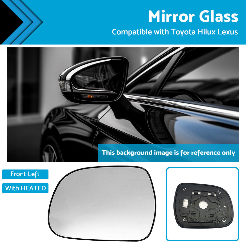 Heated Convex Mirror Glass for Lexus RX300 RX330 Toyota Hilux 1998-2005