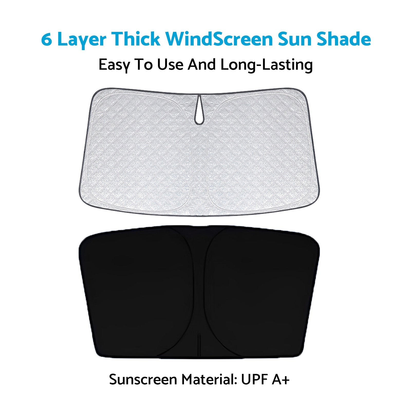 WindScreen Sun Shade Suitable For Ford Everest UA UB 2020-2024 6 Layer Thick-3