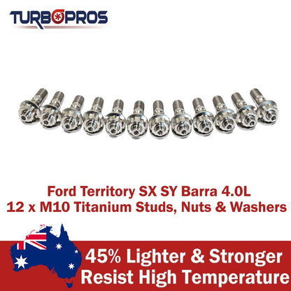 Titanium Exhaust Manifold Stud Kit for Ford Territory SX SY Barra 4.0L