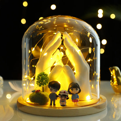 3D Clone Powder Stirring Set Children Keepsake Hands DIY Casting Kits 100percent Safe-4