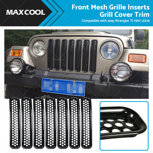 Mesh Grille Inserts for Jeep Wrangler TJ 1997-2006