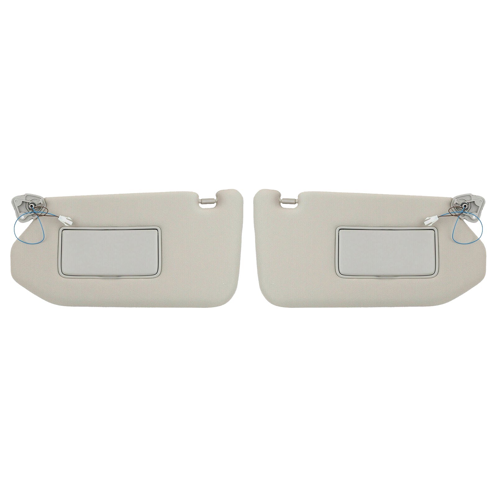 RH&LH Grey Sun Visor W/Mirror Suitable for Nissan Pathfinder Infiniti QX60 JX35-0