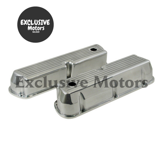 Ball Milled Aluminum Valve Covers Tall 289 302 351W for Ford (1963-1996)