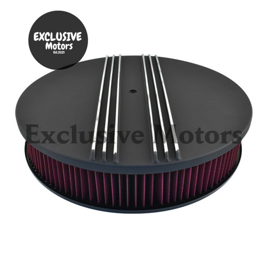 14" Air Cleaner Kit Half Finned Black for Chevrolet Camaro (1967-1969)