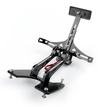 License Plate Holder Bracket with LED Light For Suzuki GSXR 600 750 K6 2006-2007 Generic