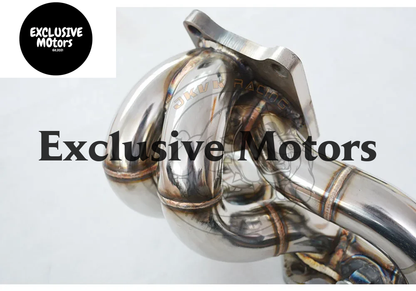 JKVK RACING Header Exhaust Manifold For Lancer EVO8 2.0L 4G63 I4 2003-2005