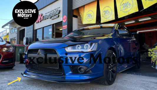Plastic Front Bumper Splitter Lip for Mitsubishi Lancer Sedan/Hatch 2009-2015