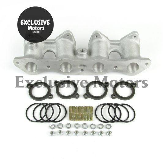 Ford Fiesta/ Escort Cross flow manifold for twin DHLA/DCOE short 3.1" - M4242a