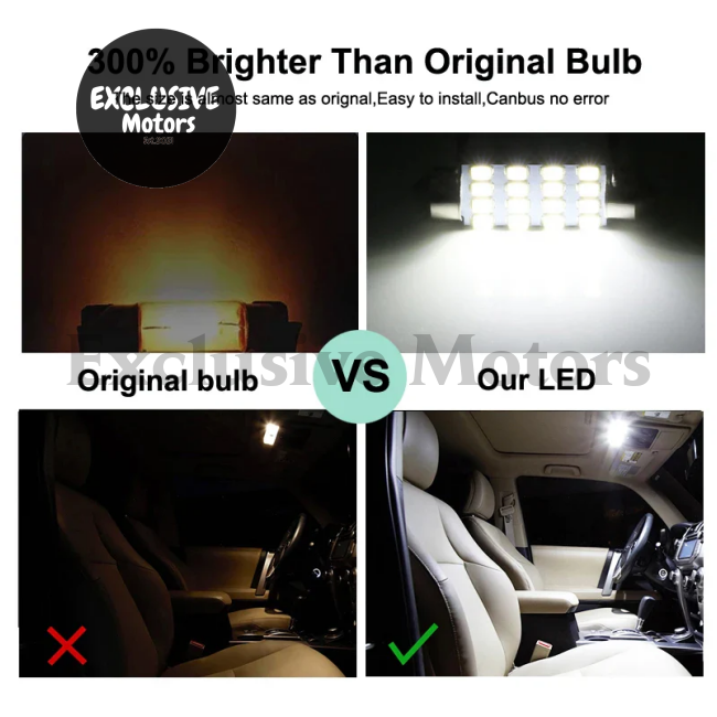 8Pcs LED Interior Light Bulb Kit For Suzuki Swift 2004 2005 2006 2007 2008 2009 Canbus Dome License Plate Lamp Car Accessories