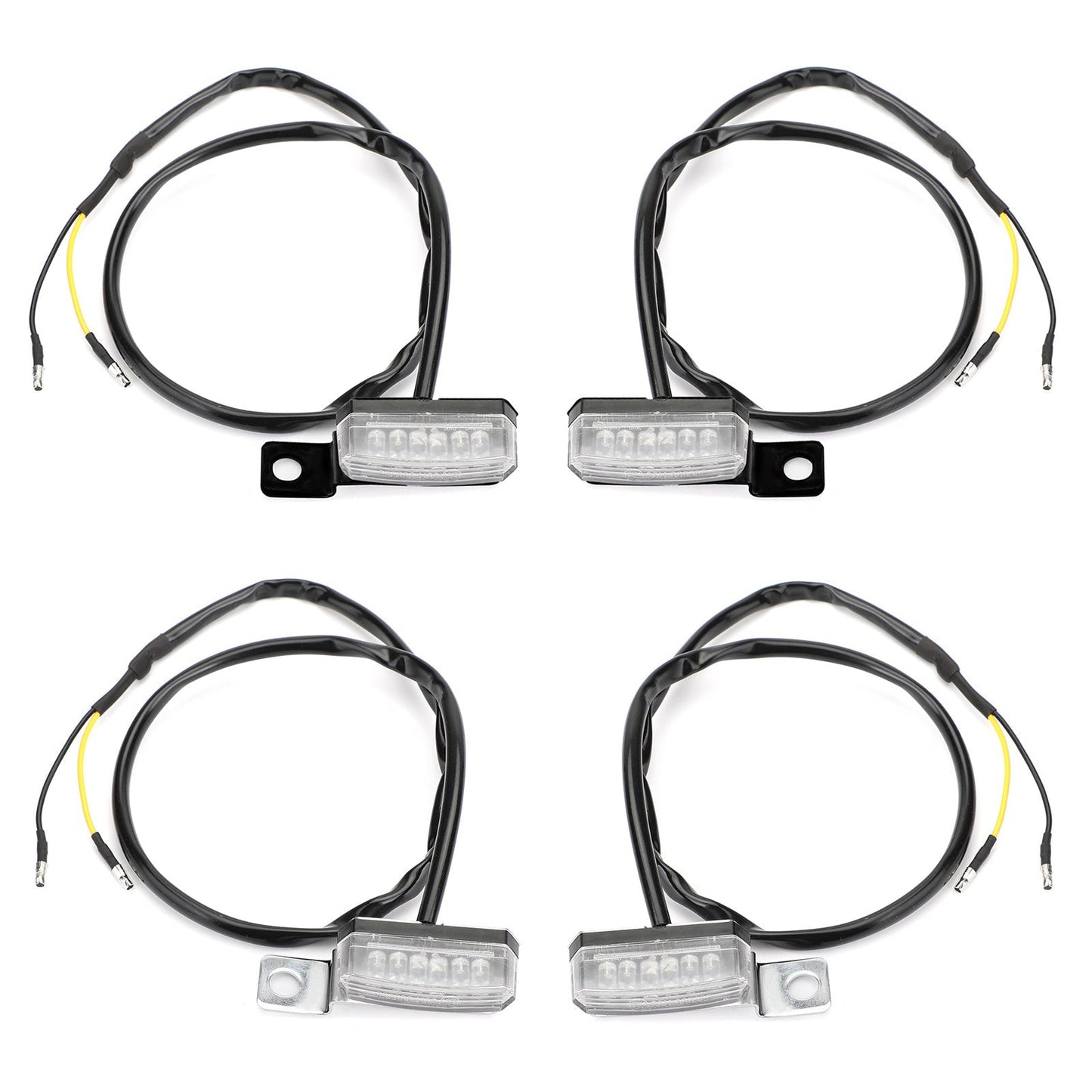 1 Pair Universal Motorcycle LED Front Turn Signal Lamp Indicator Light