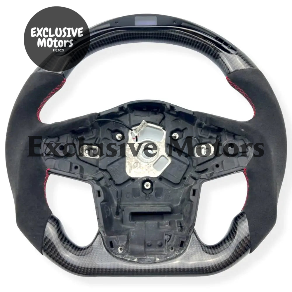 Toyota Supra (2019 +) Carbon & Alcantara Steering Wheel - LED Display