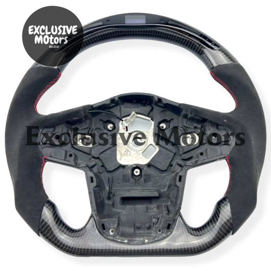 Toyota Supra (2019 +) Carbon & Alcantara Steering Wheel - LED Display