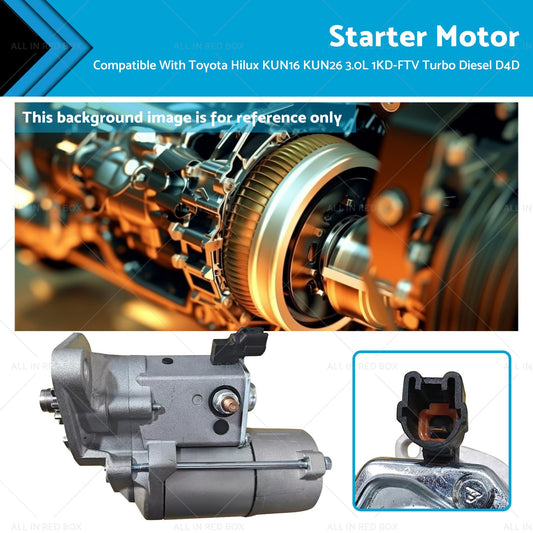 Starter Motor 3.0L Diesel Turbo for Toyota Hilux 2005-2014