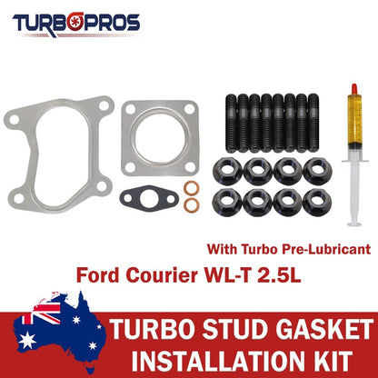 Turbo Installation Stud, Gasket & Lubricant Kit for Mazda B2500 WL-T 2.5L