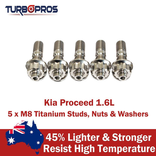 Titanium Turbo Charger Stud Kit for Kia Proceed 1.6L
