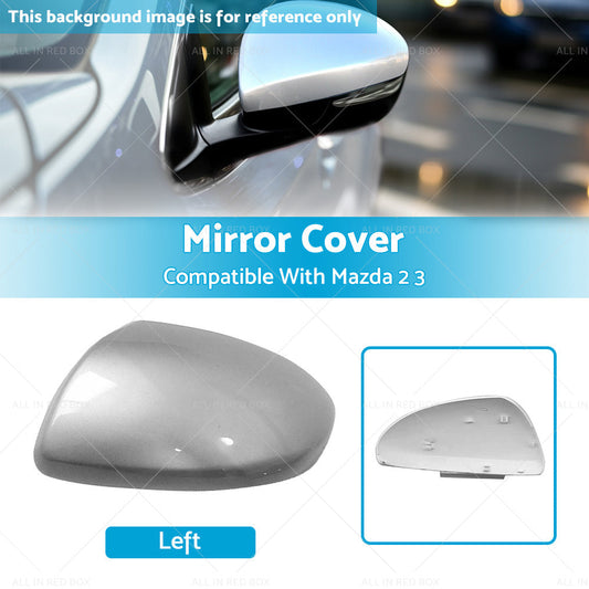 Mirror Cover Cap Silver for Mazda 2/3 2009-2013
