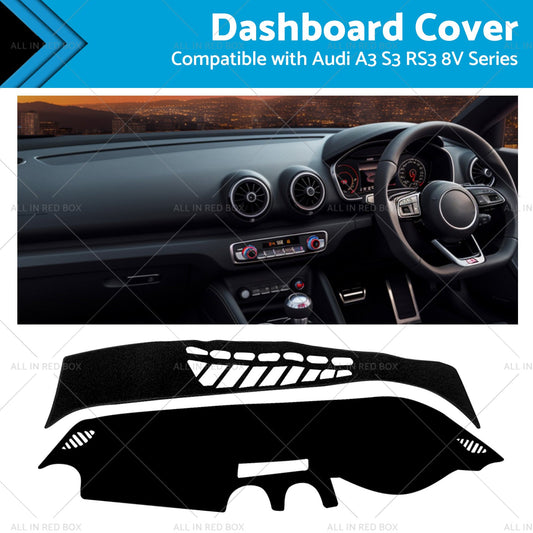 Dash Mat Non-Slip for Audi A3 S3 RS3 8V 2013-2018 Dashboard Cover