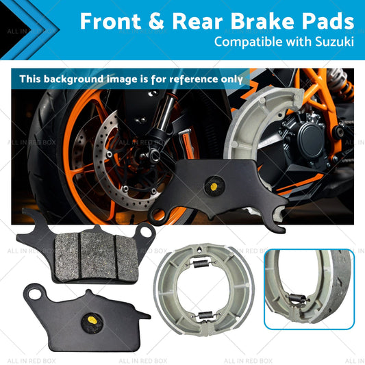 Front & Rear Brake Pads for Suzuki UK 110 Address 2017-2021