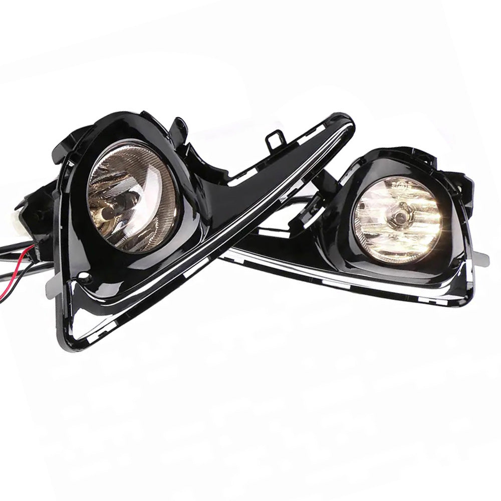 2x Front Grill Bumper Halogen Fog Lights Suitable For Toyota Yaris 2018-2019-0