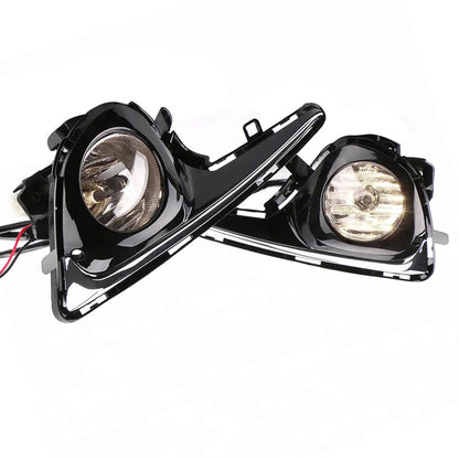 2x Front Grill Bumper Halogen Fog Lights Suitable For Toyota Yaris 2018-2019-0
