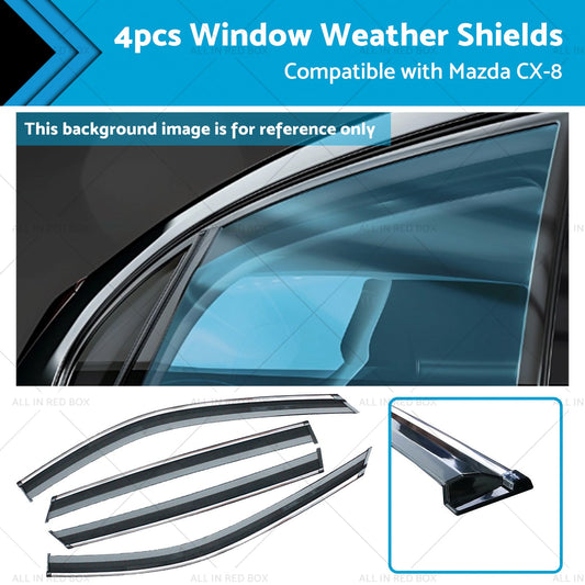 4pc Window Weathershields for Mazda CX-8 2018-2024