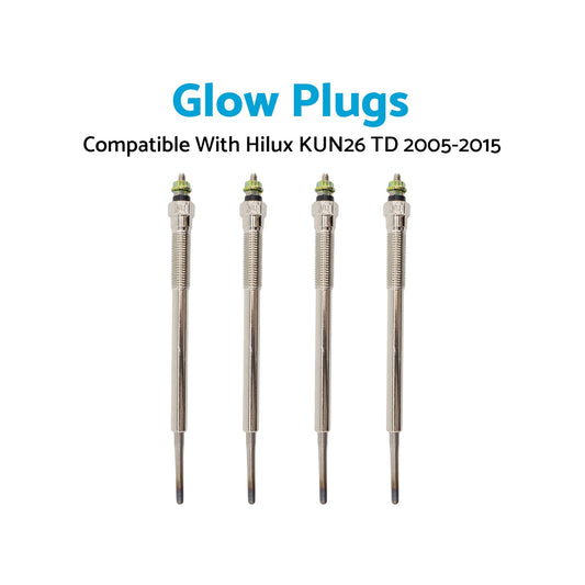 4Pcs Glow Plugs for Toyota Hilux KUN26 3.0L TD 2005-2015