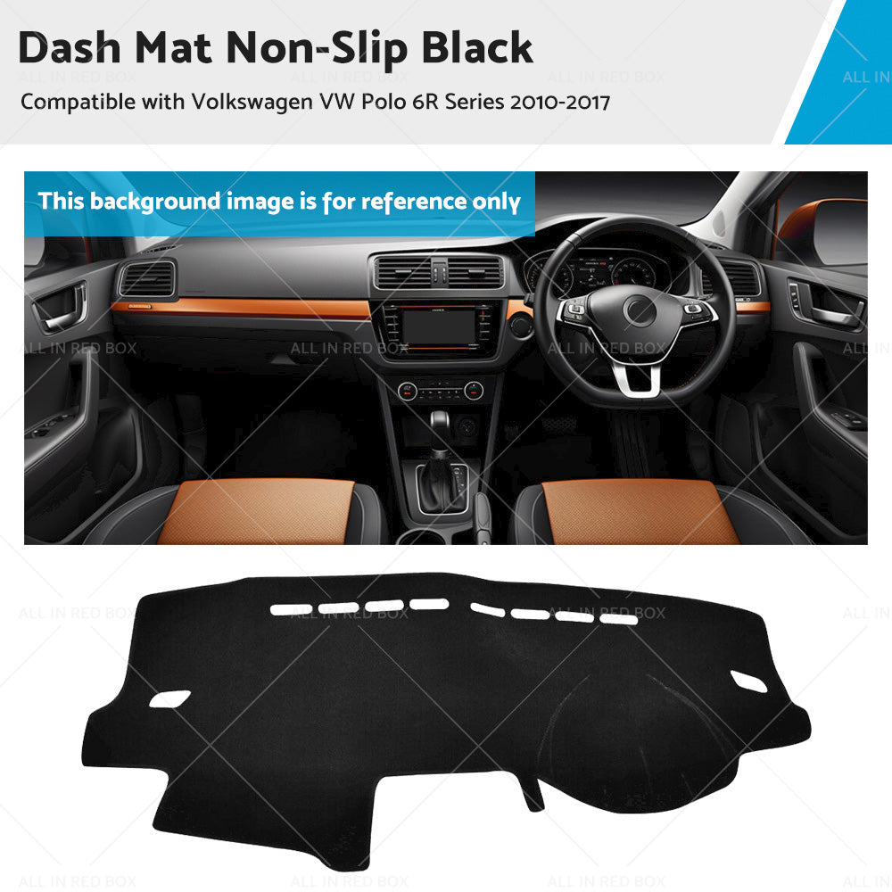 Dash Mat Black for Volkswagen Polo 6R 2010-2017