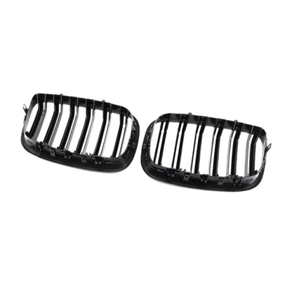 2x Front Grill Grille Gloss Black Suitable For BMW E70 X5 / E71 X6 2007-2013-4