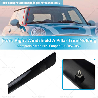 Windshield A Pillar Trim Molding Front Right Suitable for BMW Mini R53 R50 R52-2