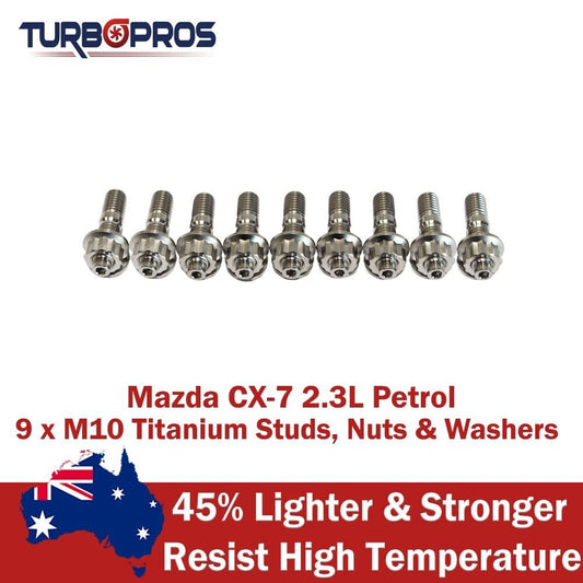 Titanium Turbo Charger Stud Kit for Mazda 3/6/MPS/CX-7 2.3L Petrol