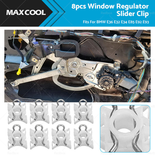 8PCS Window Regulator Slider Clip for BMW E36 E32 E34 E85 E92 E93 1990-2013