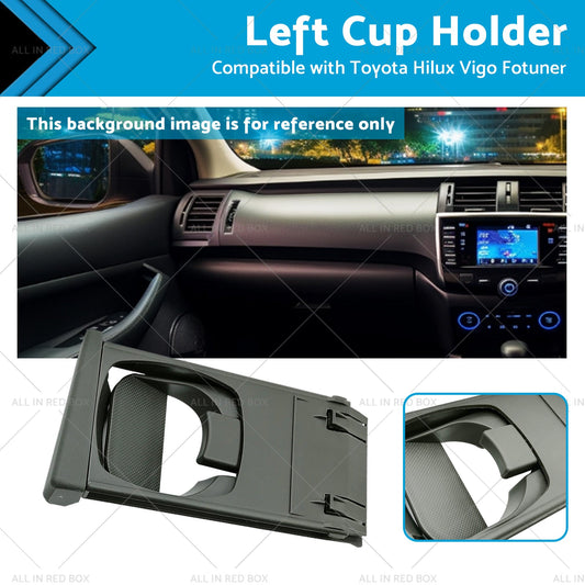 Front Cup Holder Trim Black for Toyota Hilux Vigo Fortuner (2005-2014)