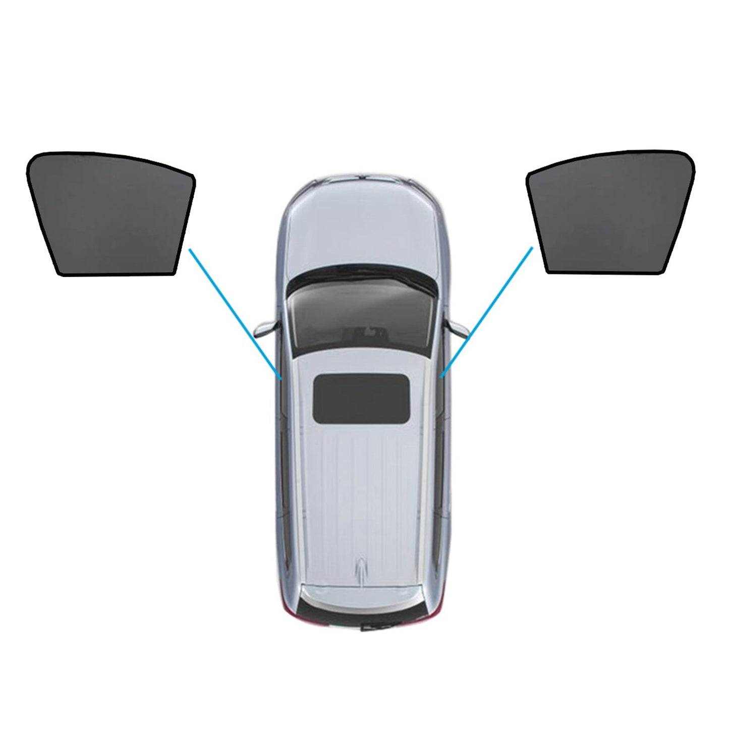 Magnetic Mesh Sun Shades for Mercedes-Benz GLC 2015-2022