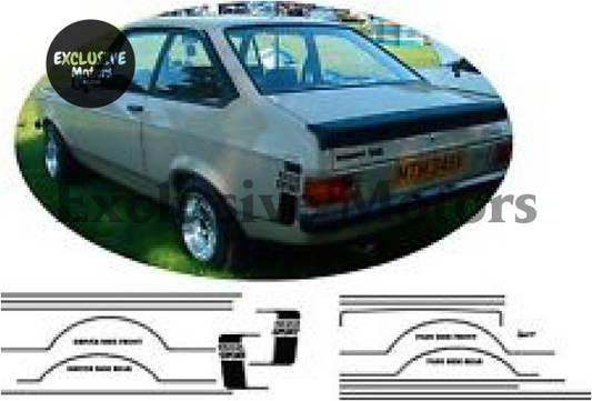 Ford Escort MK2 1600 sport stripe kit