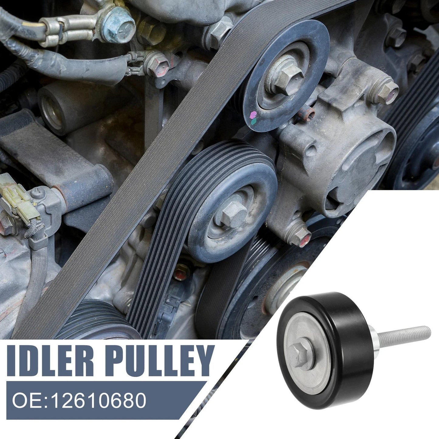 Drive Belt Idler Pulley for Buick Enclave, Chevrolet, GMC (2008-2017)
