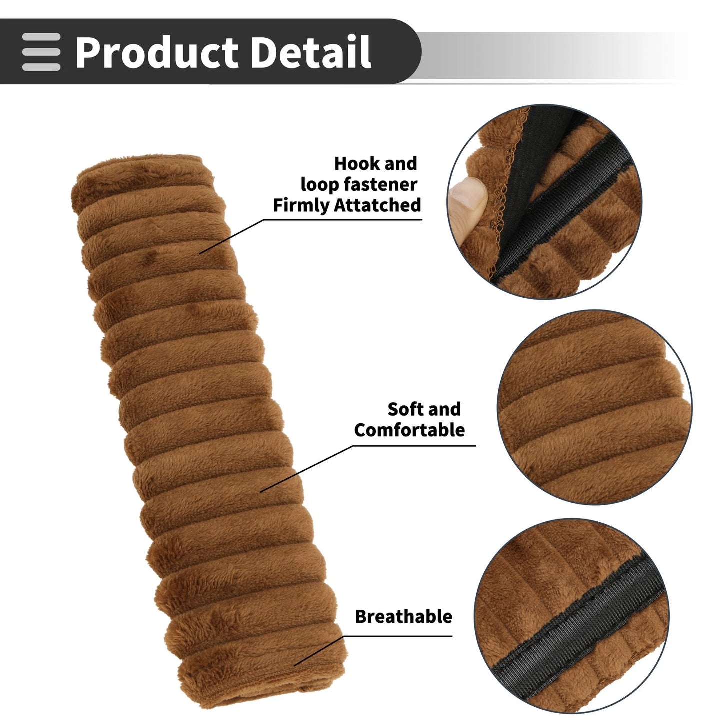 2X Seat Belt Cover Pad for Universal Fit (27cm)