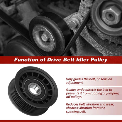 Accessory Drive Belt Idler Pulley for GMC Chevrolet Ford Toyota