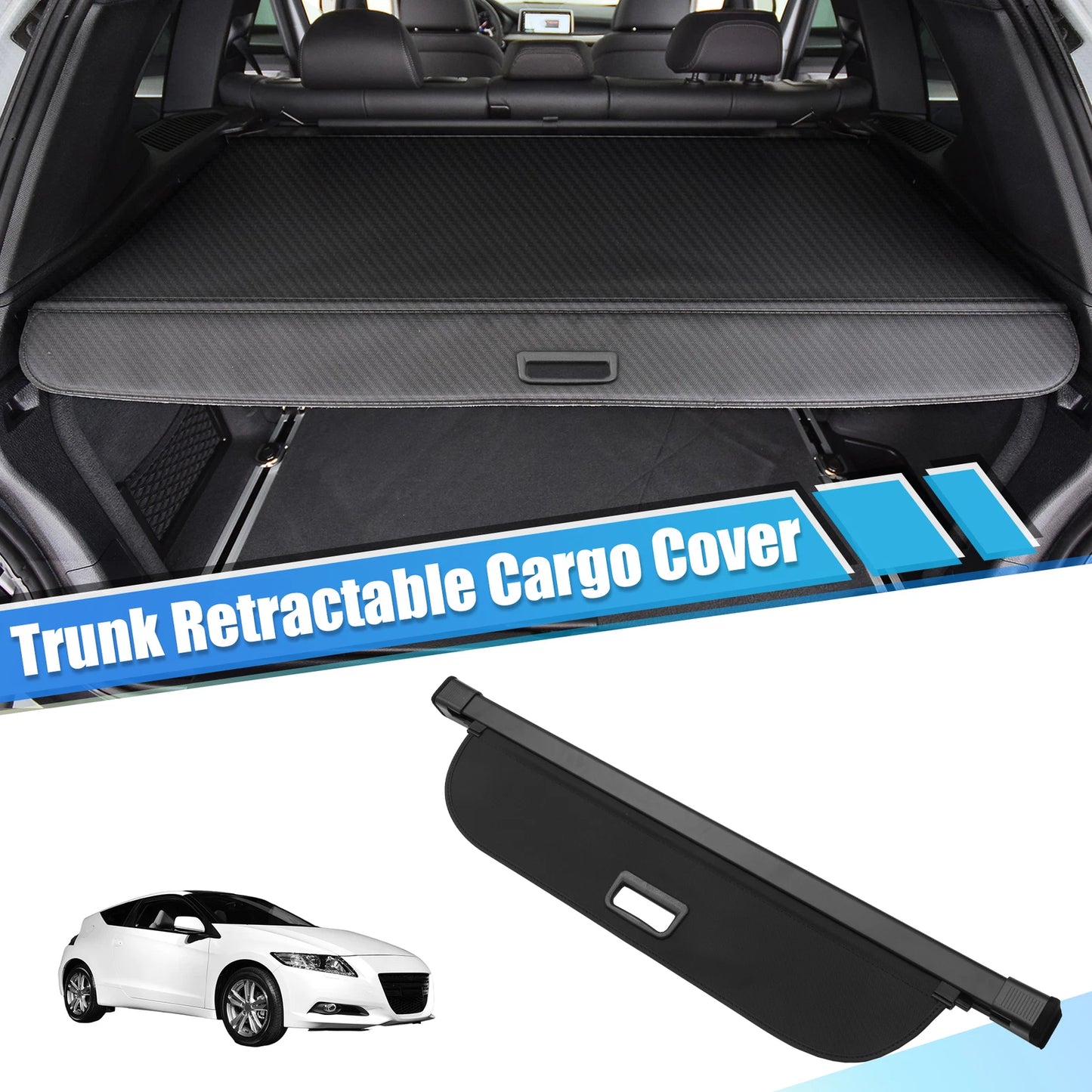 Cargo Cover for Honda CR-Z (2011–2016) - Black Trunk Shielding Shade