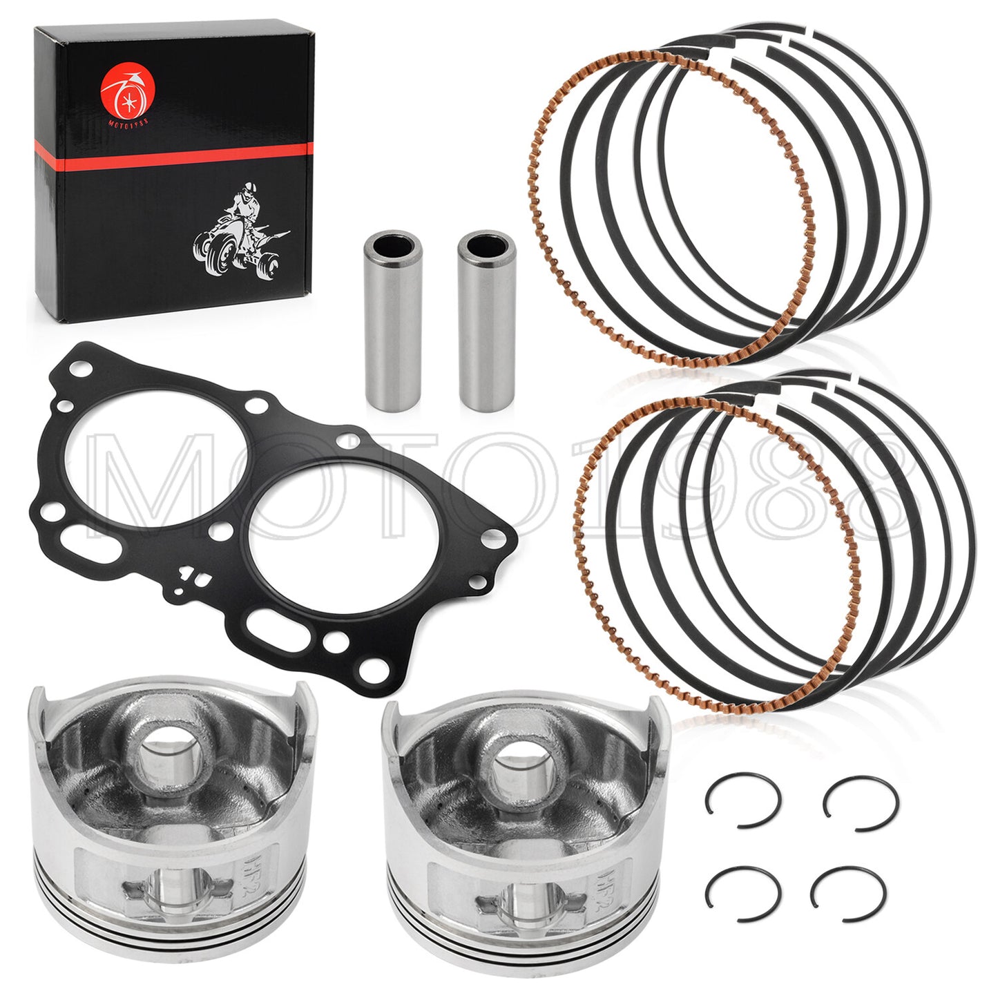 Piston Kit with Rings and Gasket for EZGO Golf Cart (1996–2008)