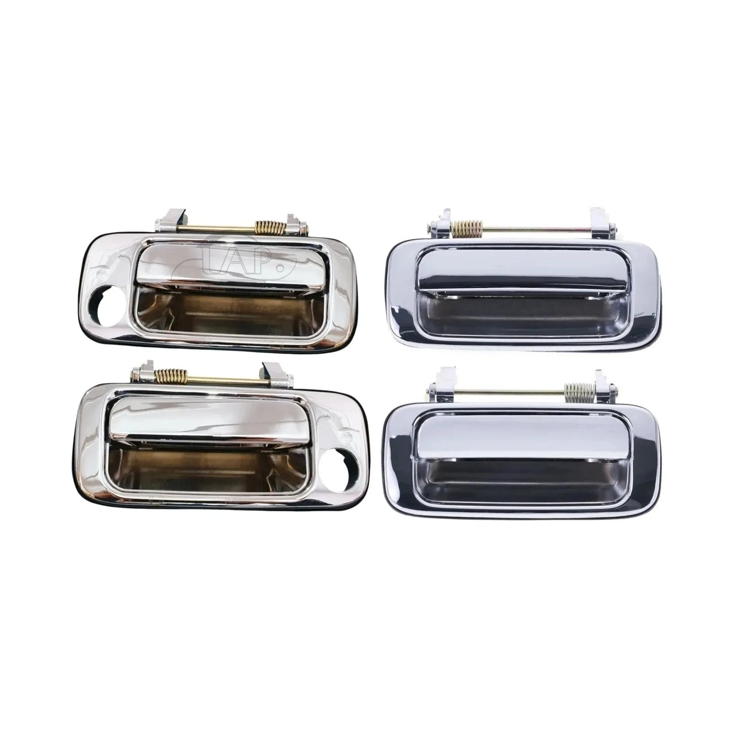 Set of 4 Chrome Outer Door Handles for Toyota Landcruiser (1990–1997)