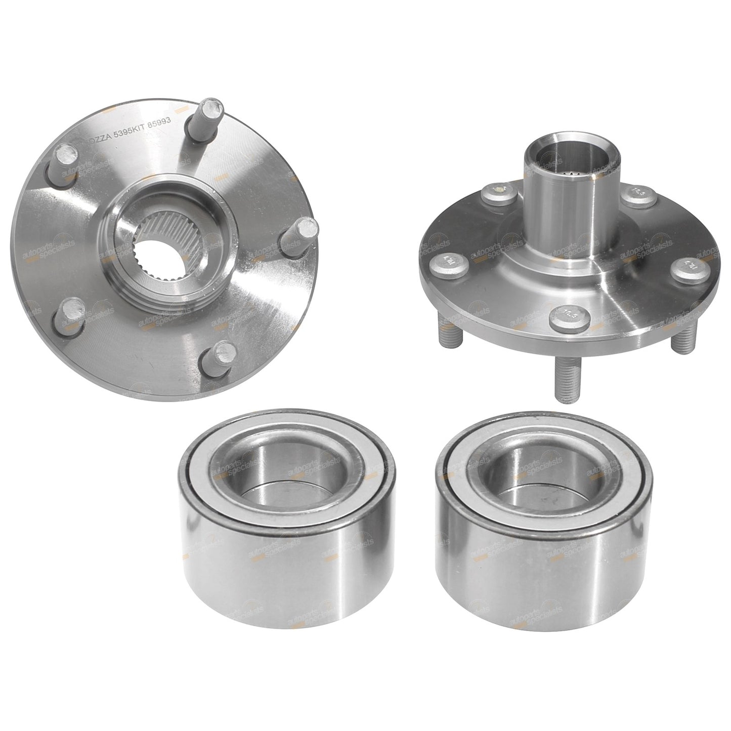 2 Front Wheel Bearing Hub Assembly Kits for Toyota Camry (1997–2002)